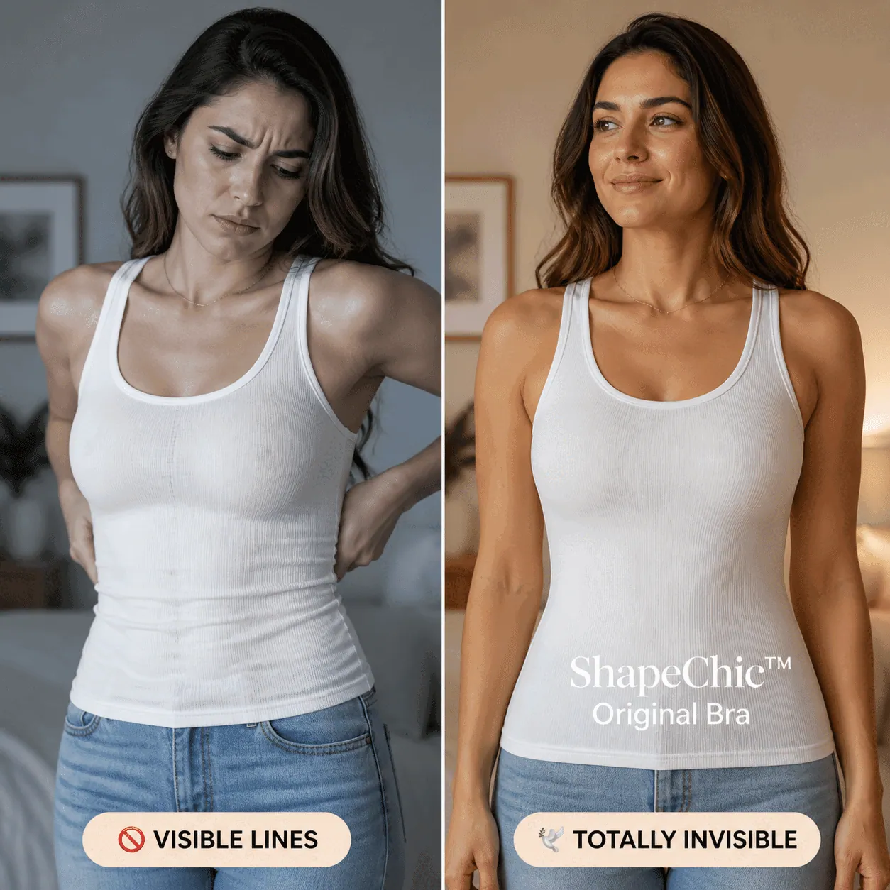 Completely Invisible Under Fitted Clothes