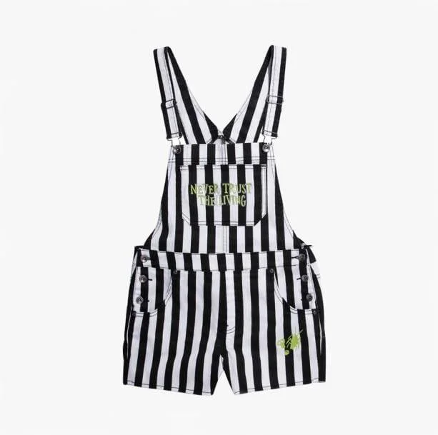 90s Striped Overalls — view 1