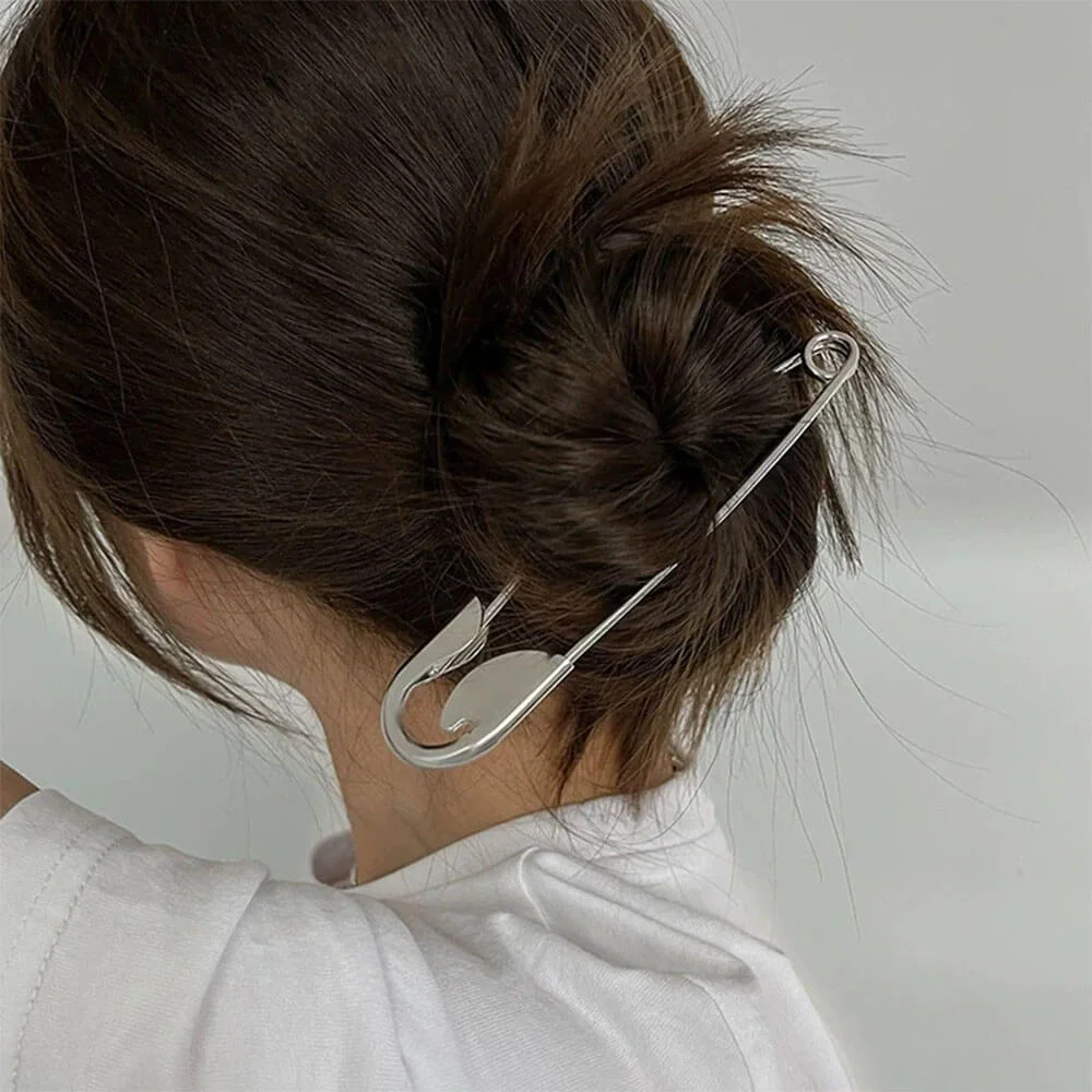 Oversized Safety Pin Hair Clip — view 1