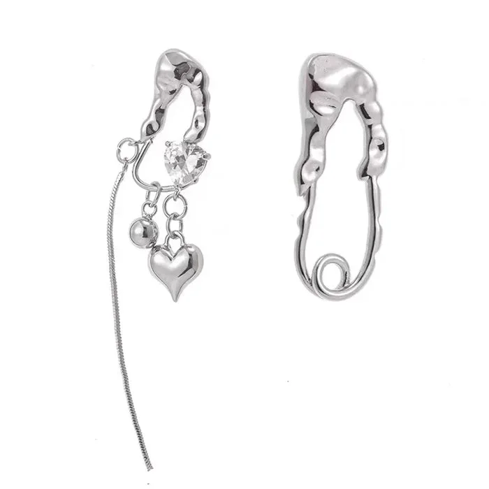 Heart Irregular Earrings — view 1