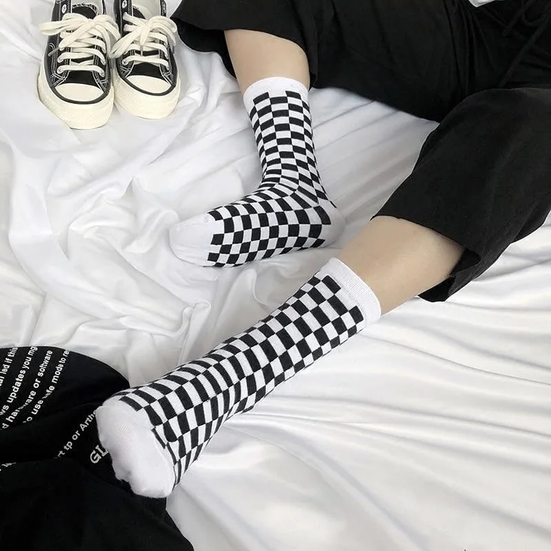 Kawaii Checkered Socks — view 1