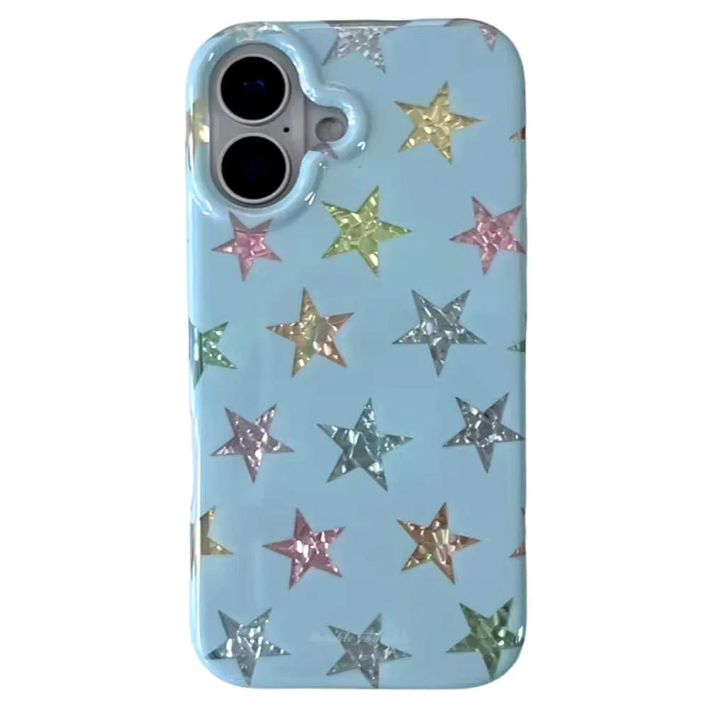 Y2K Sparkle Stars iPhone Case — view 1
