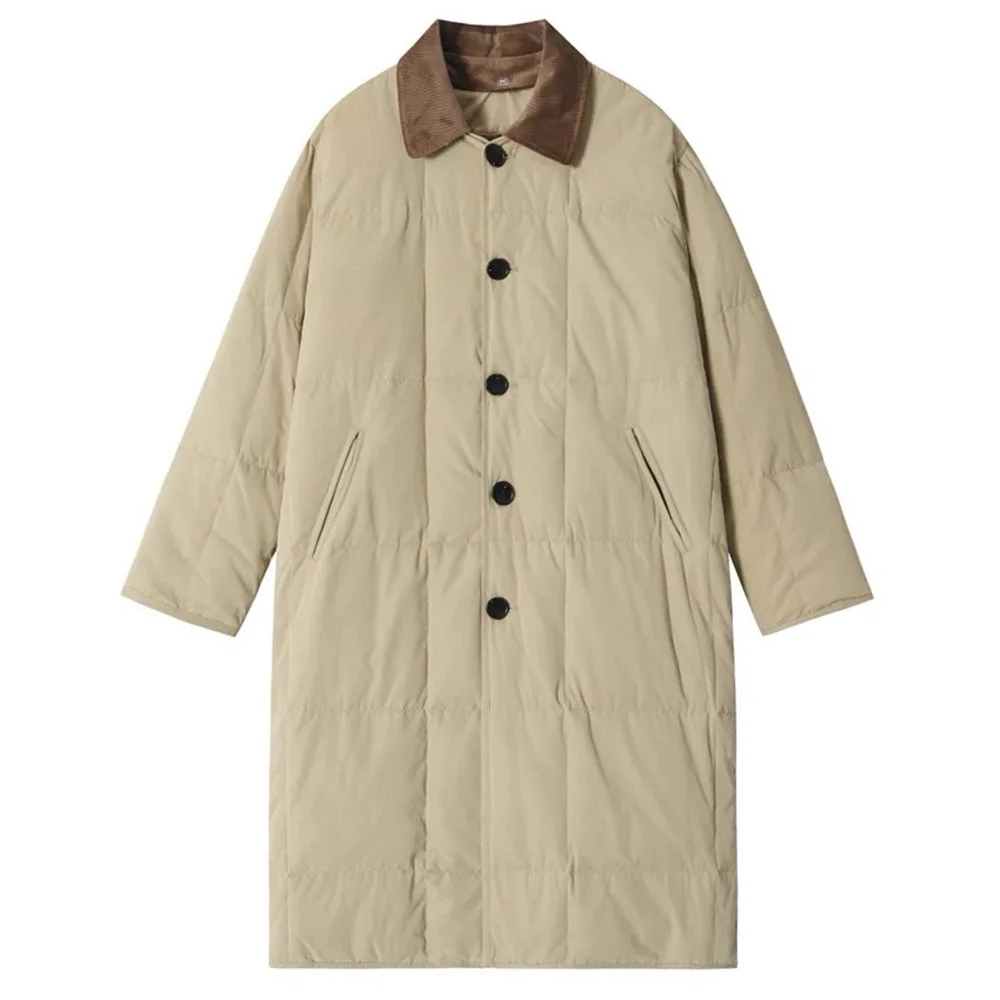 Preppy Style Quilted Coat — view 1