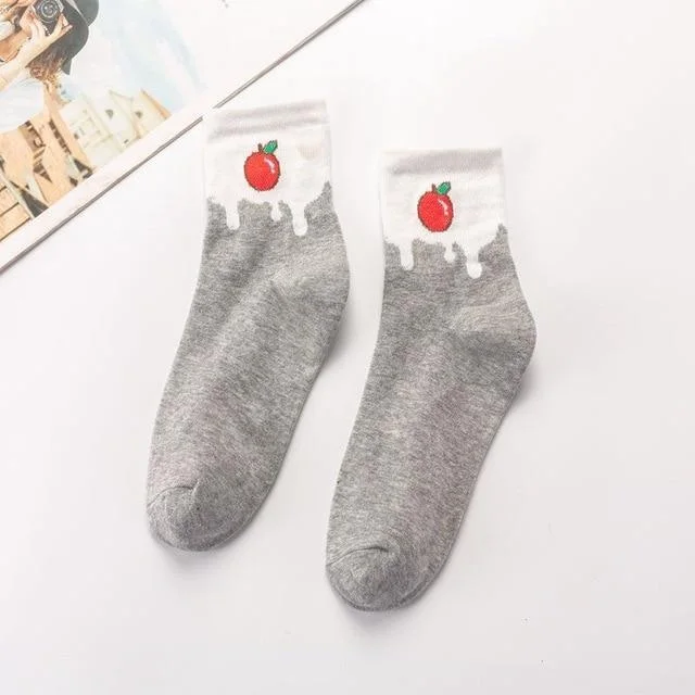 Kawaii Tomato Socks — view 1