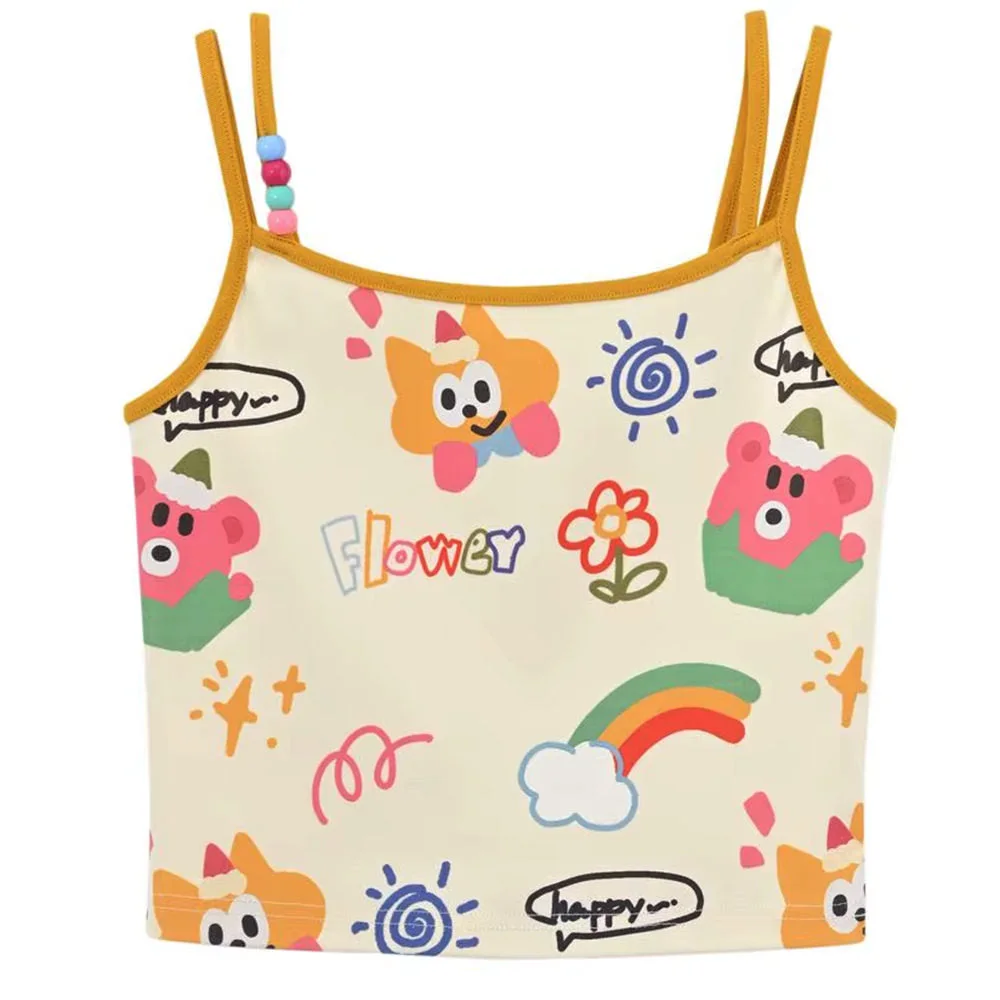 Doodle Graphic Crop Top — view 1