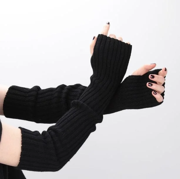 Aesthetic Fingerless Gloves — view 1