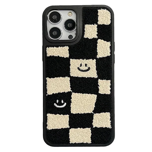 Smile Checker Fuzzy iPhone Case — view 1