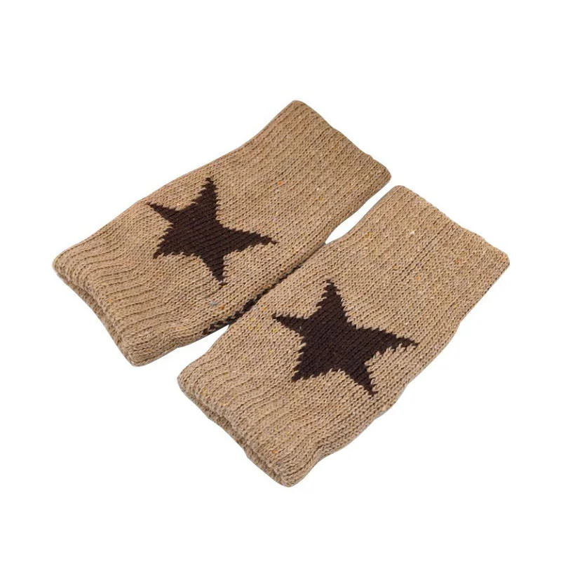2000's Star Knitted Fingerless Gloves — view 1
