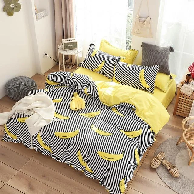 Striped Banana Bed Set — view 1