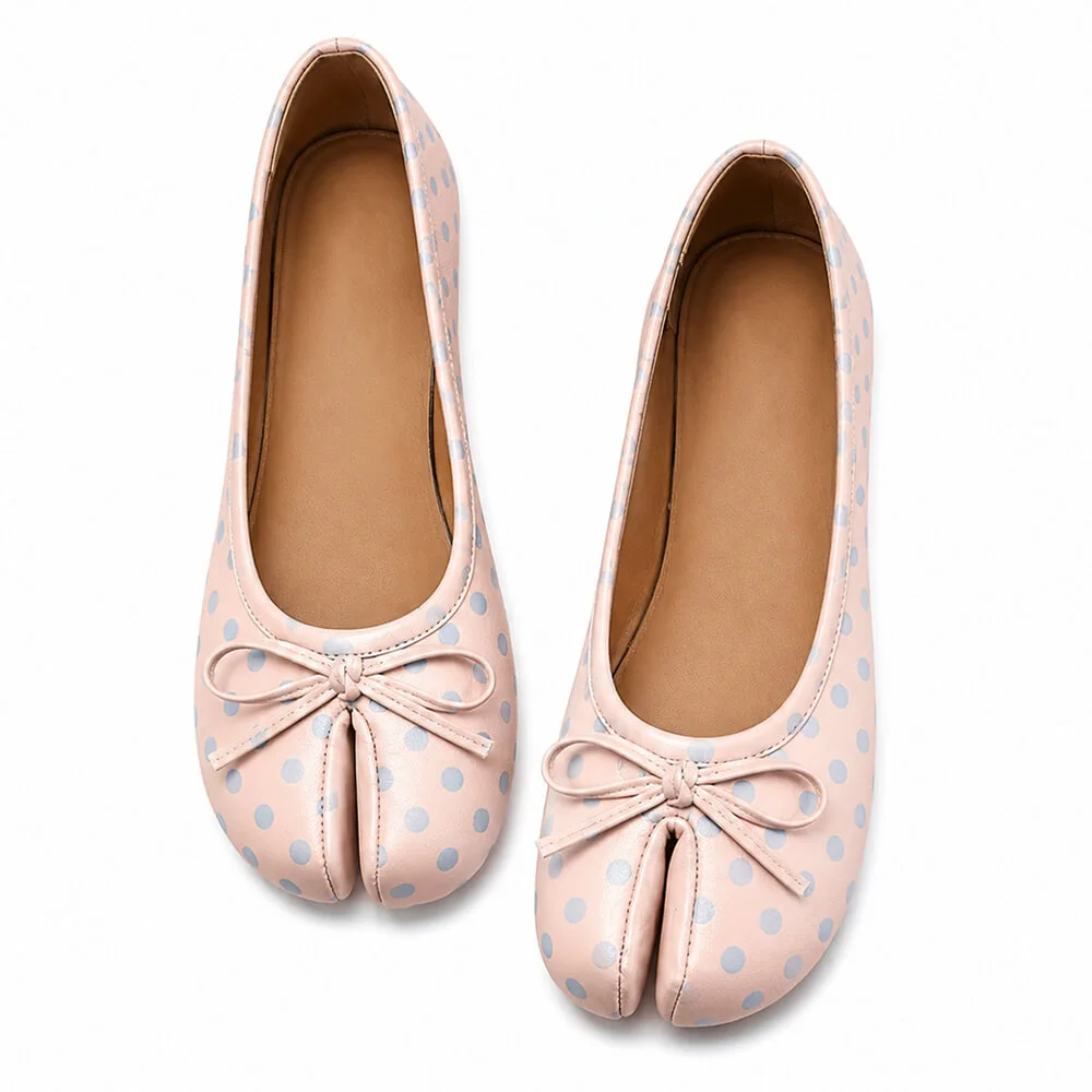 Polka Dot Tabi Ballet Flats — view 1