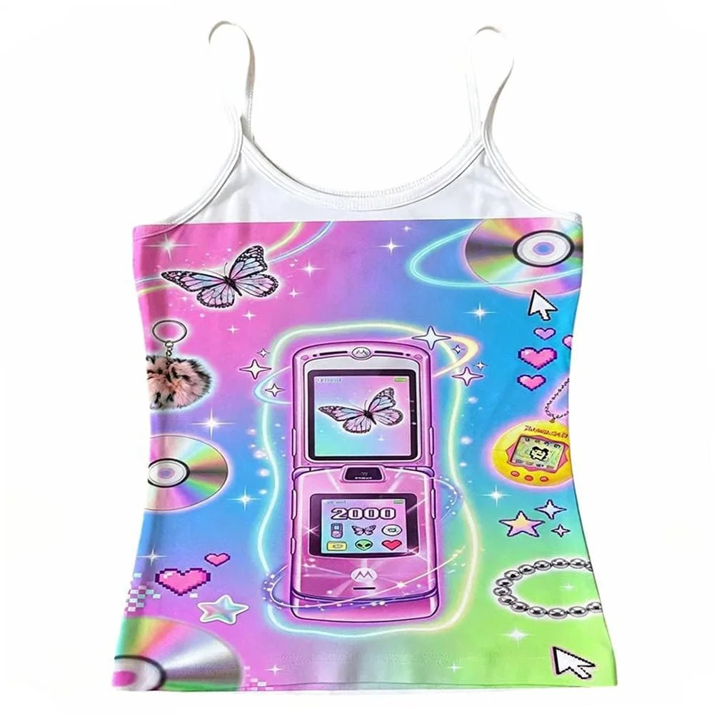 2000s Era Flip Phone Tank Top — view 1
