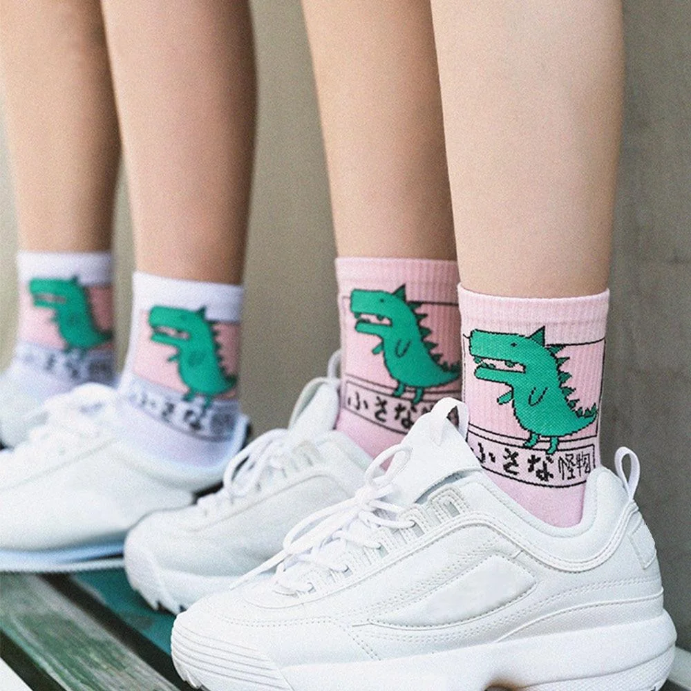 Cute Dinosaur Socks — view 1