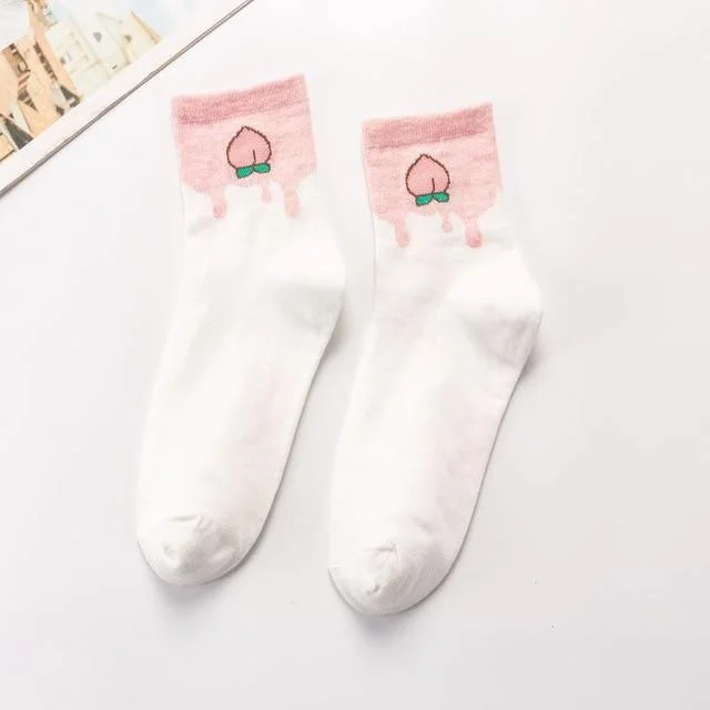 Peach Socks — view 1