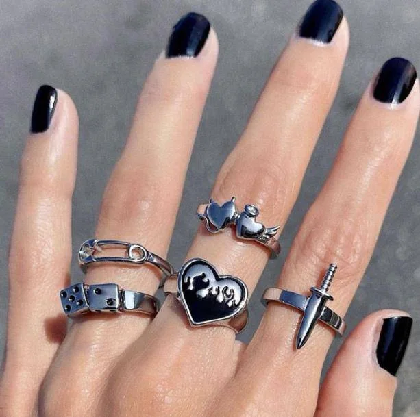 Grunge Rings Set — view 1