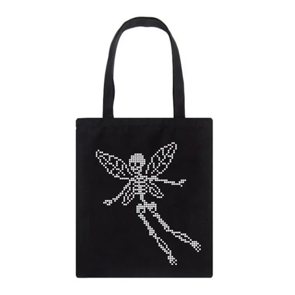 Skull Butterfly Canvas Bag — view 1