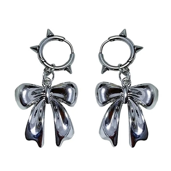 Y2K Bowknot Stud Earrings — view 1
