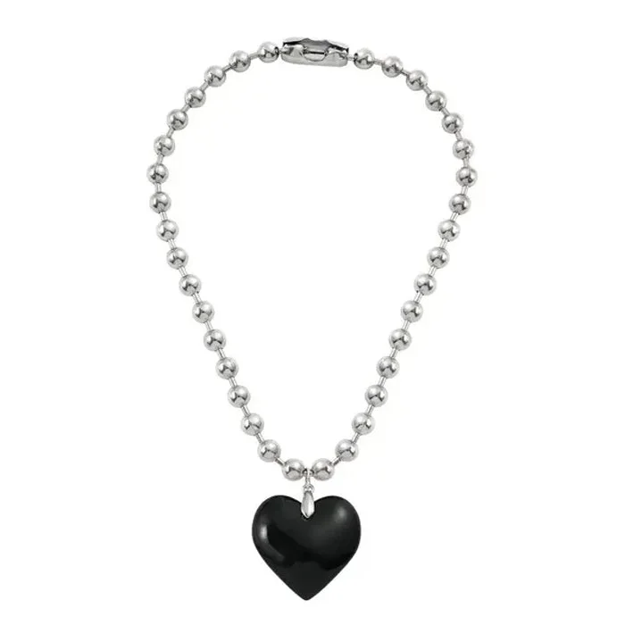 Big Heart Pendant Necklace — view 1