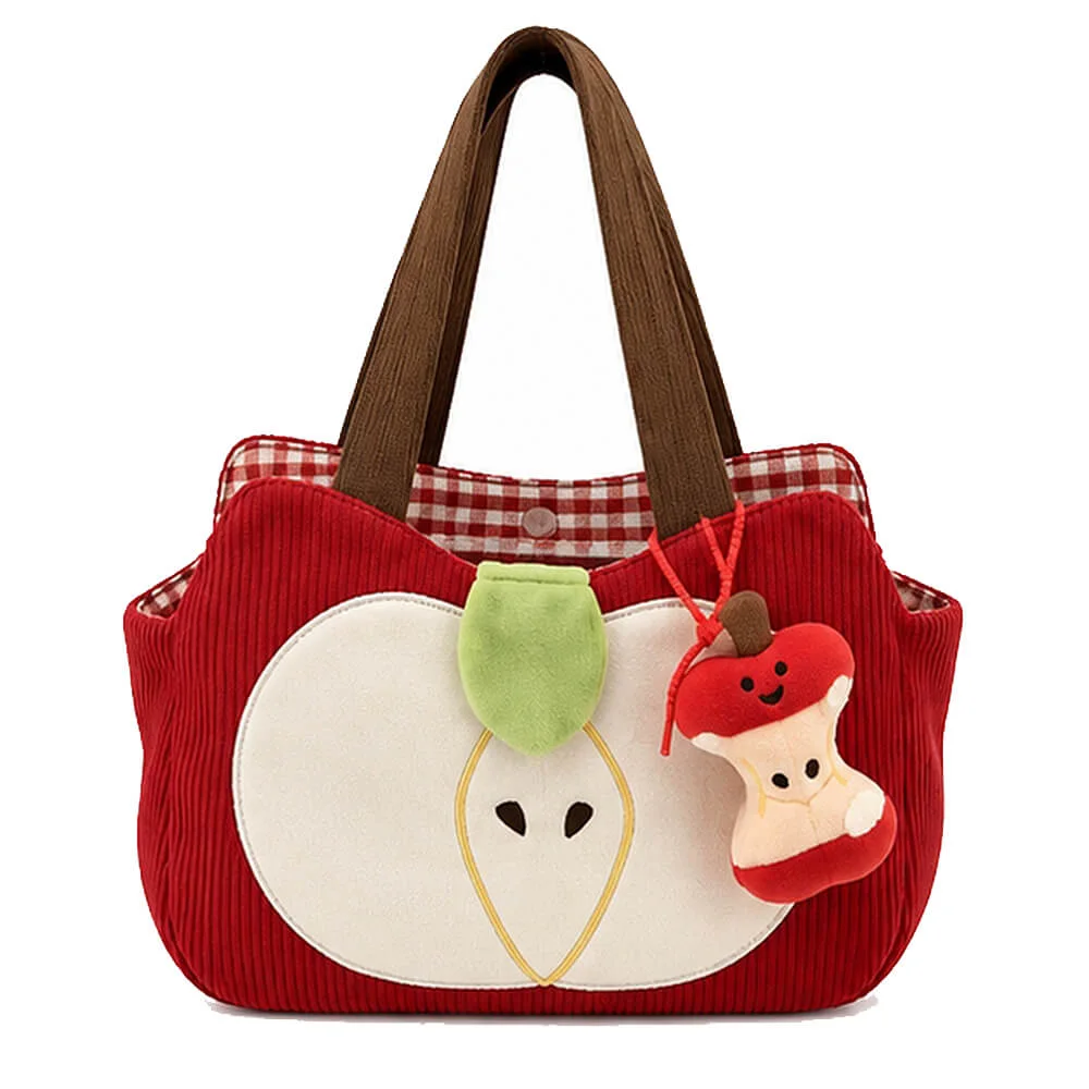 Red Apple Cord Shoulder Bag — view 1