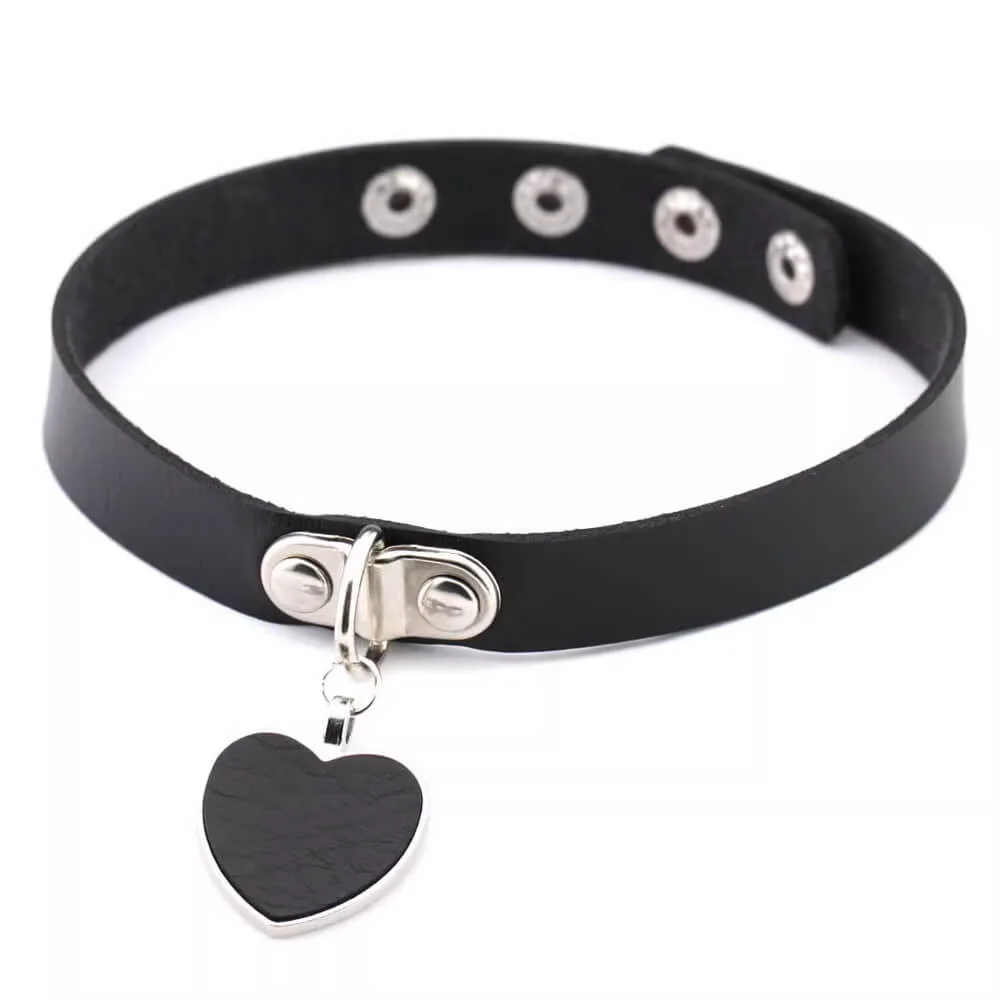 Rule Breakers Leather Choker Necklace — view 1