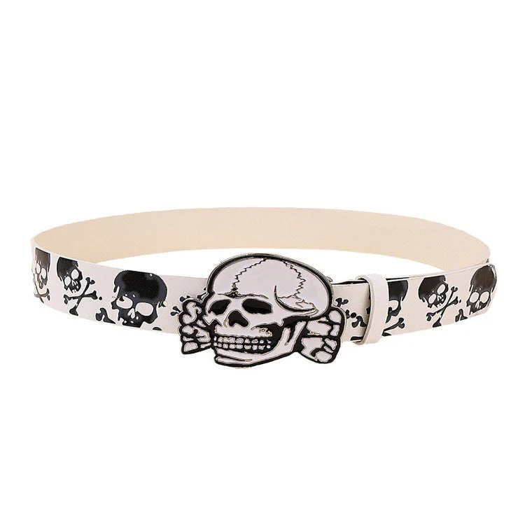 2000s Style Skull Belt — view 1